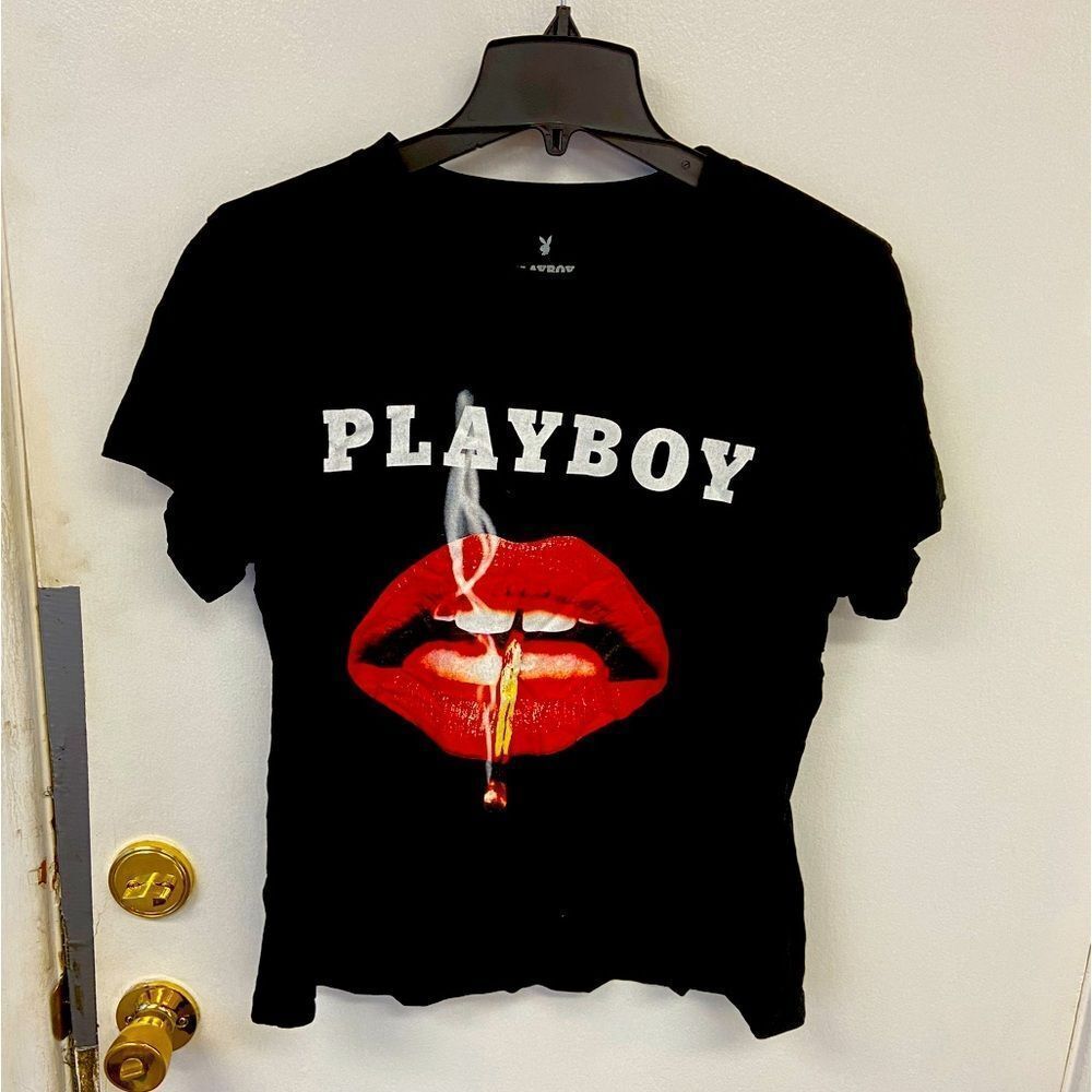 Playboy Graphic T-Shirt Match in Mouth Women’s size Large